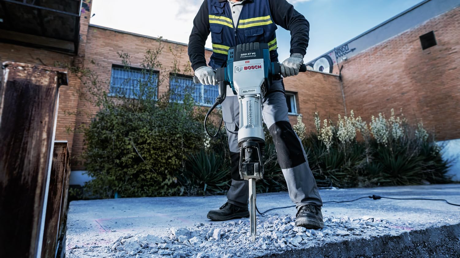 Bosch 1x Burin pointu PRO HEX 28-5C (pour Béton, Brique, Ø mm, Professional Accessoire Brise-béton)