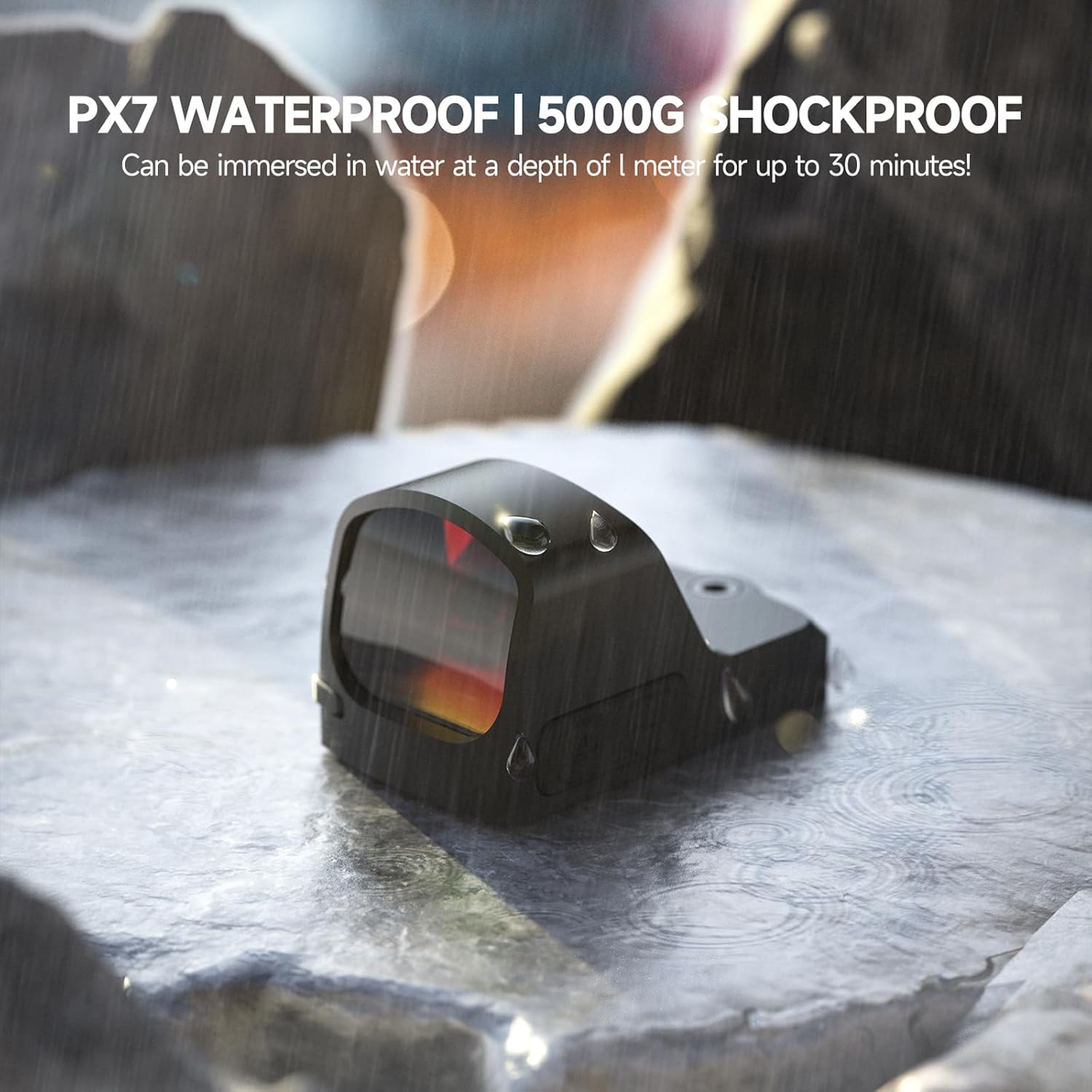 Feyachi Red Dot Sight Shake Awake Function- 2MOA Reticle,RMR & Picatinny Compatible, 1500G Shockproof,1x24mm Lens,10 Brightness Settings,Micro Reflex Optic for Pistols