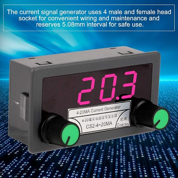 4-20mA Current Signal Generator Digital Current Analog Signal Generator Coarse Fine Tuning Constant Current Output