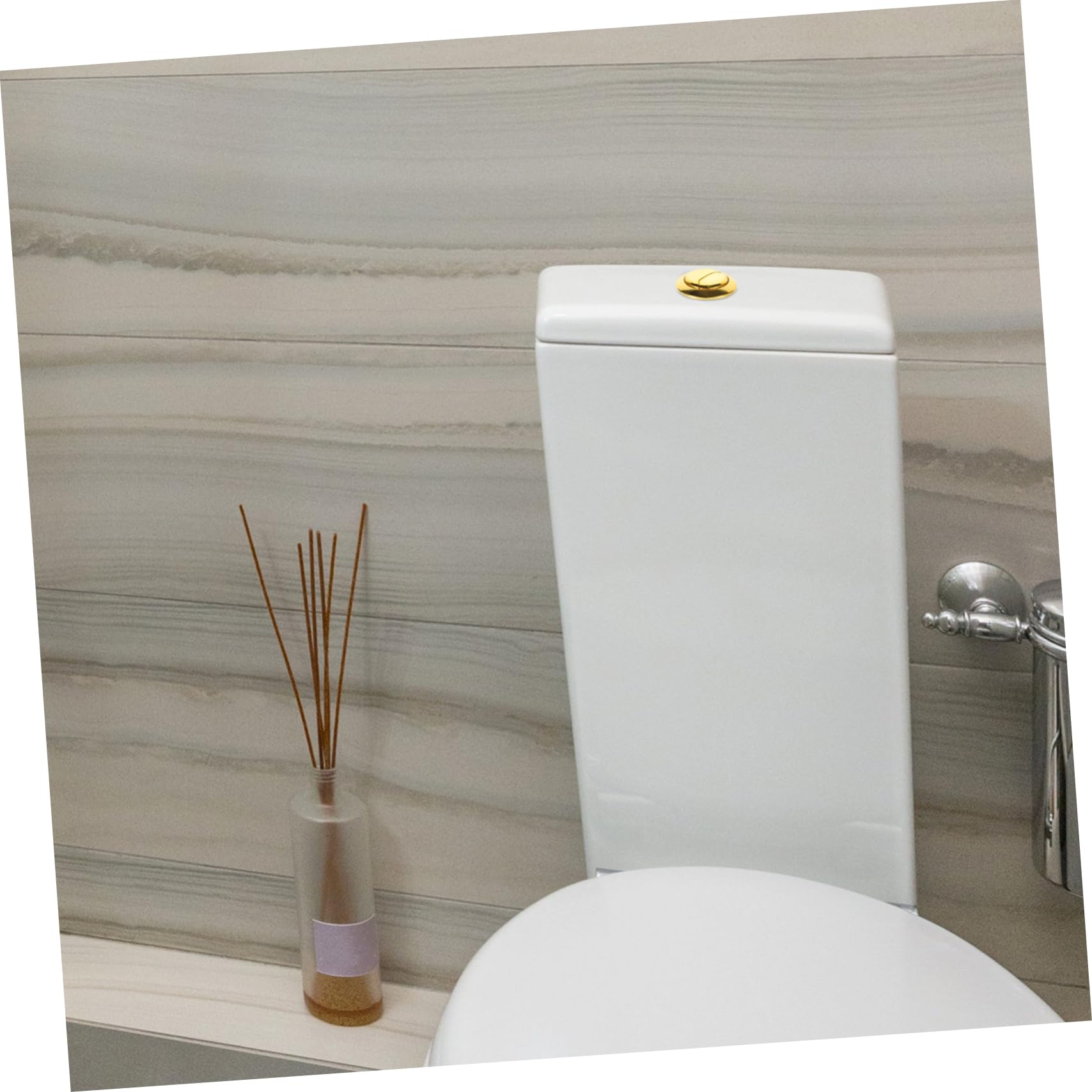 OSALADI Botón Doble Descarga para Tanque De Inodoro Pulsador Cisterna Redondo Repuesto para Baño Diseño Duradero y Fácil Instalación