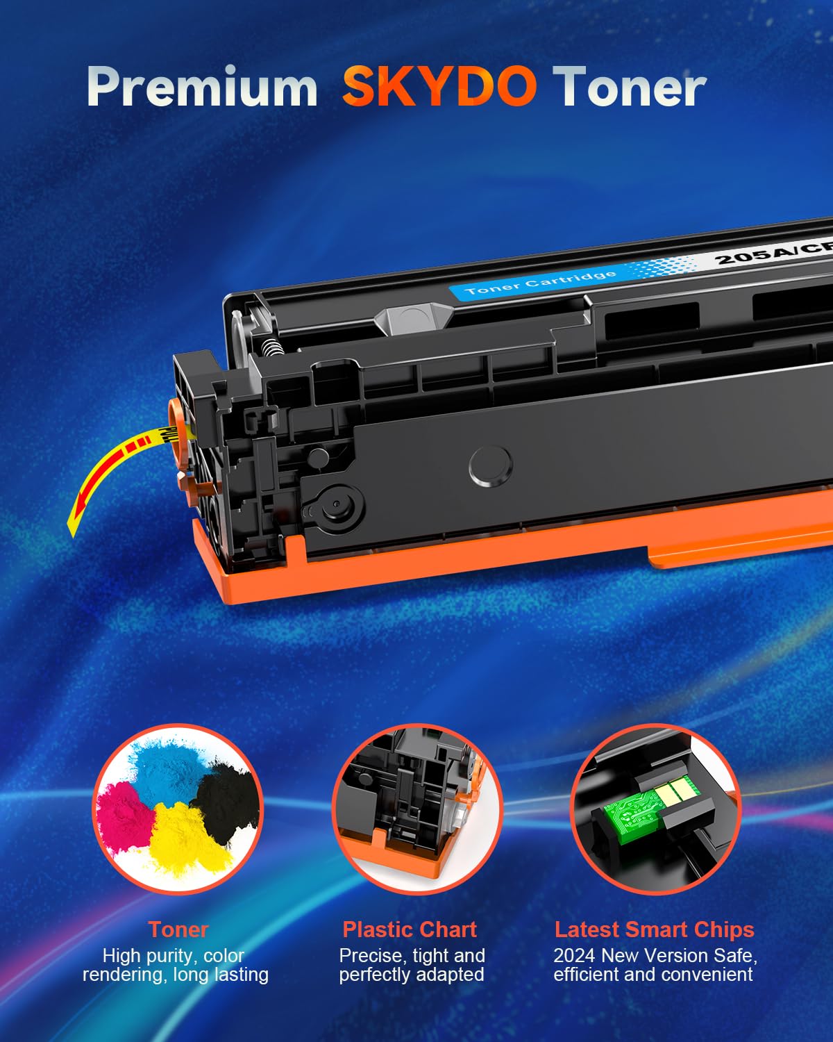 205A Toner CF530A compatibile per HP 205A CF530A CF531A CF532A CF533A per HP Color Laserjet Pro MFP M180n M181fw M181n M180nw M180fw M154a M154nw (205A Nero Ciano Magenta Giallo, 4-Pack)