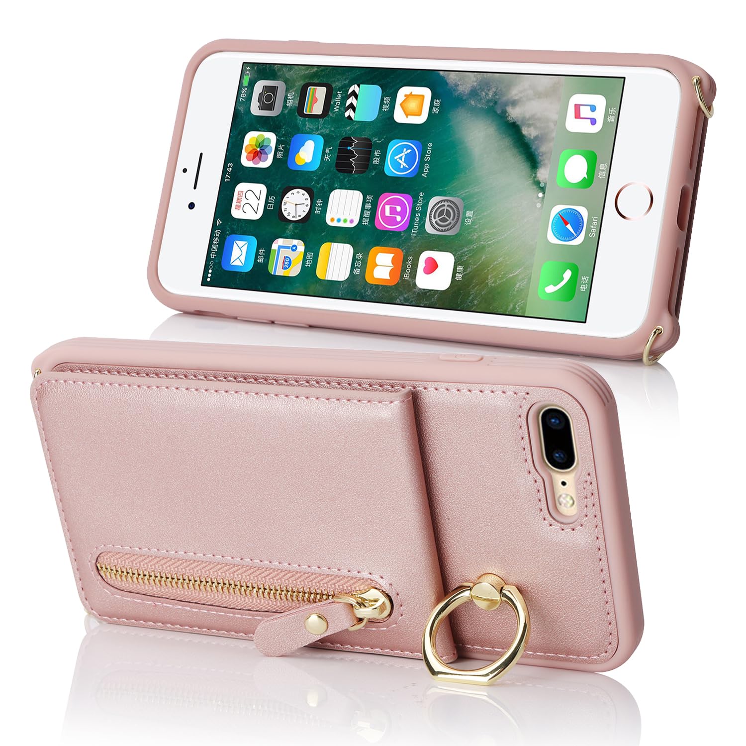 Amazon.co.jp: iPhone7plus / iPhone8plus ケース ショルダー