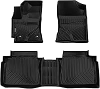 Vista 13 de VIWIK - Alfombrillas para Nissan Pathfinder de 7 plazas 2013-2020 / QX60/ JX35 2013 2014-2020, juego completo de alfombrillas de coche