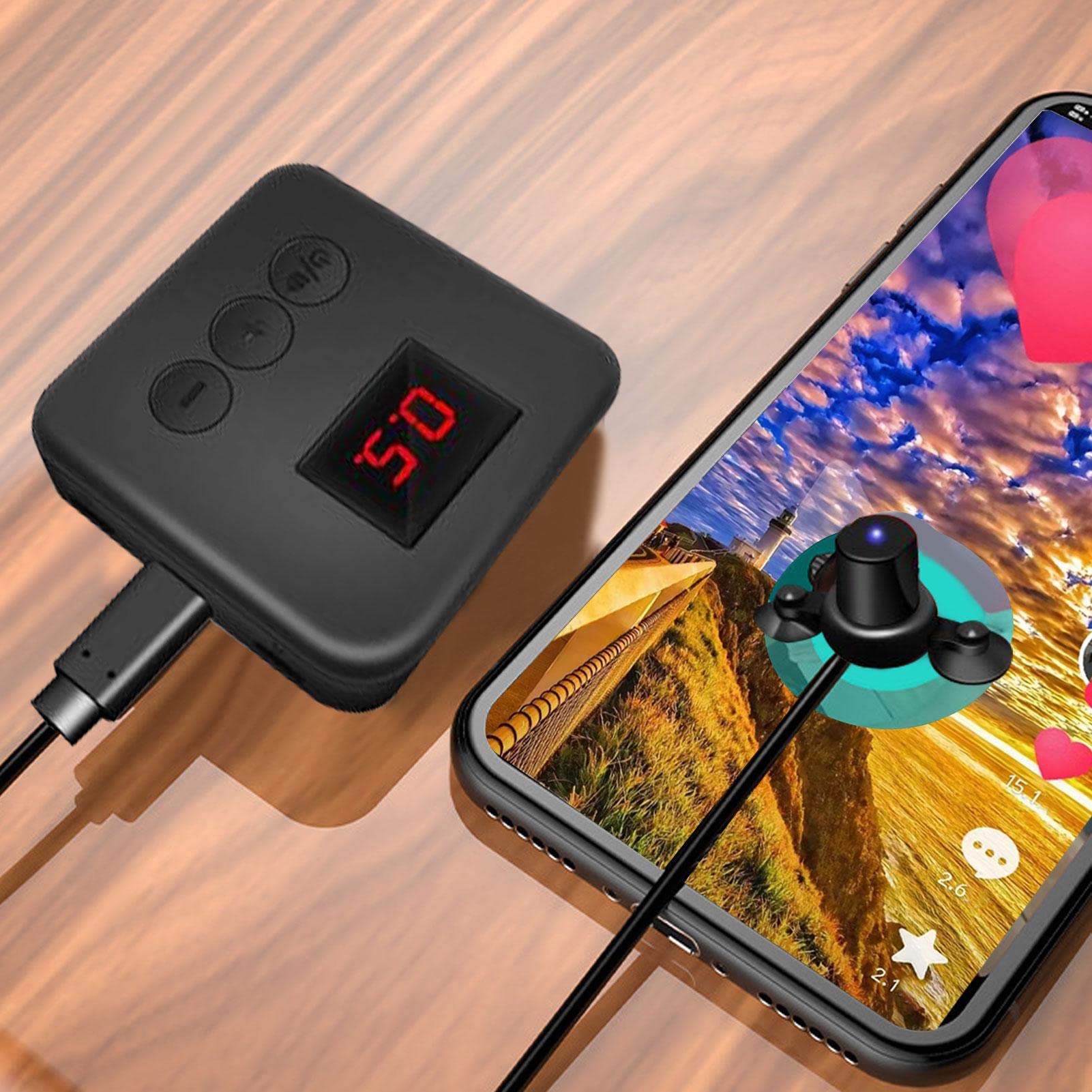 Clicker automatique pour téléphone | Outil de clic de doigt simulé avec ports USB,Clicker automatique connecté physiquement pour les jeux, diffusion en direct Homraa