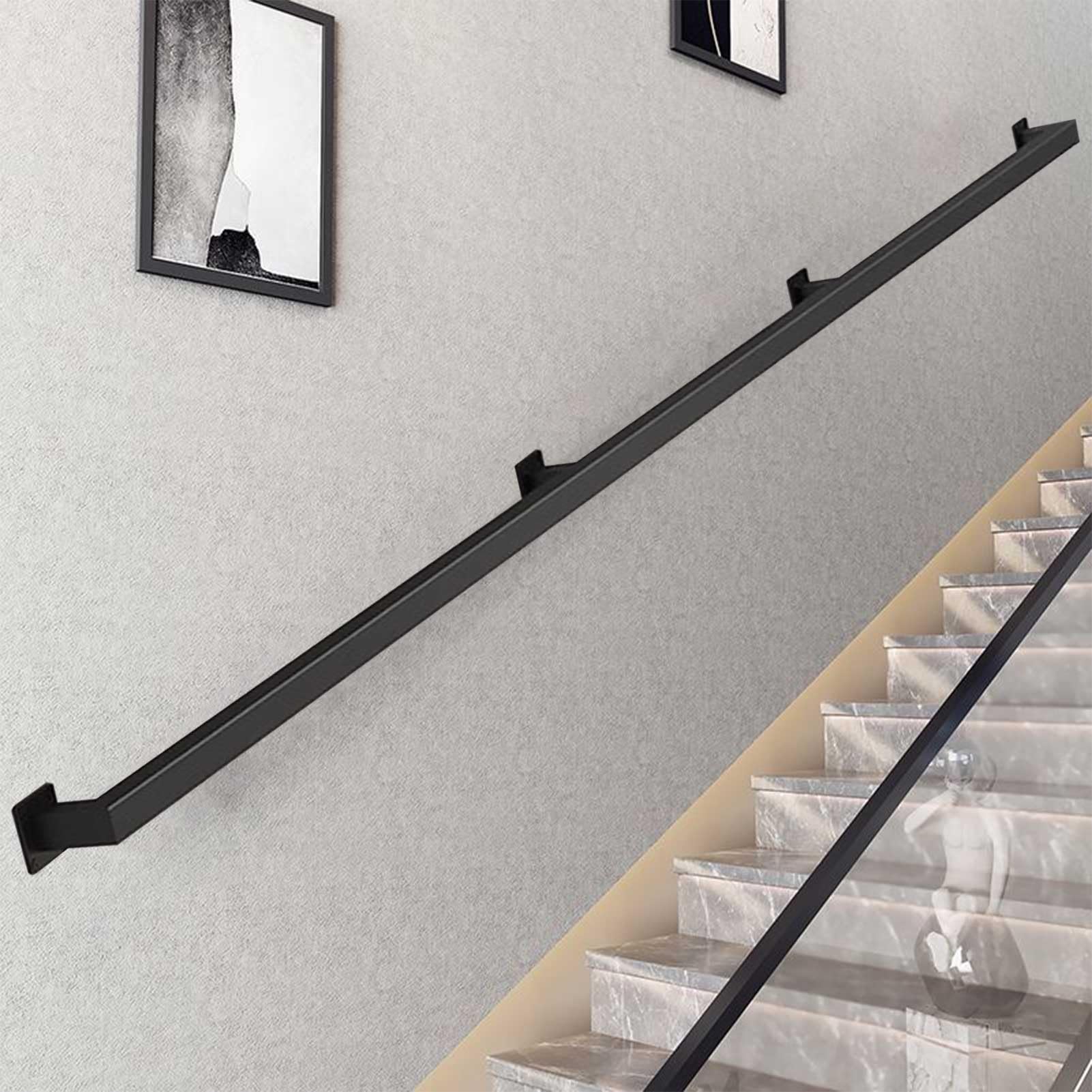 Rampe d'escalier murale en fer forge pour eviter les chutes, barriere 1m