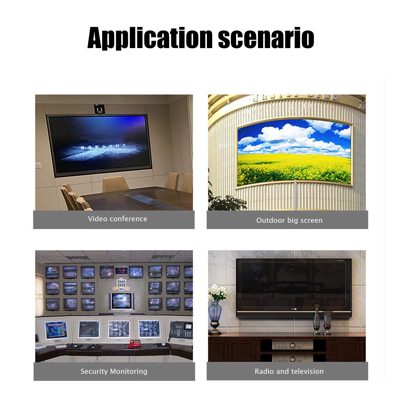 Estensore di Rete con Interfaccia Multimediale HD 100‑240 V, Risoluzione 1920 X 1080 a 60 Hz, Modalità di Trasmissione Multiple, Velocità 16 Mbps per Monitoraggio Edifici, Barre, KTV(Unione Europea)