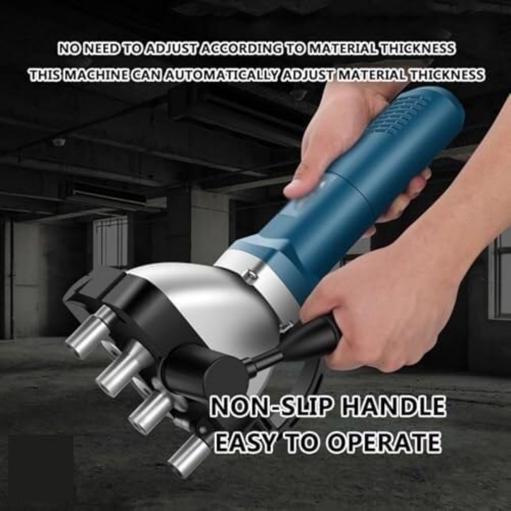 Fasciatrice elettrica della cucitura del bordo del tubo della condotta, 1400W, per condotti curvi diritti quadrati rotondi, sigillatura della cucitura, velocità 4-10m/min, spessore 0.4-1.25mm