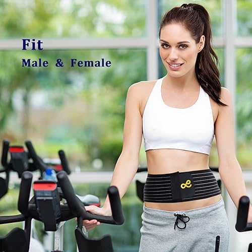 Miniatura 6 de Cinturón de hernia umbilical para hombres y mujeres, carpeta de apoyo abdominal con almohadilla de compresión, ayuda para la prevención de cirugía