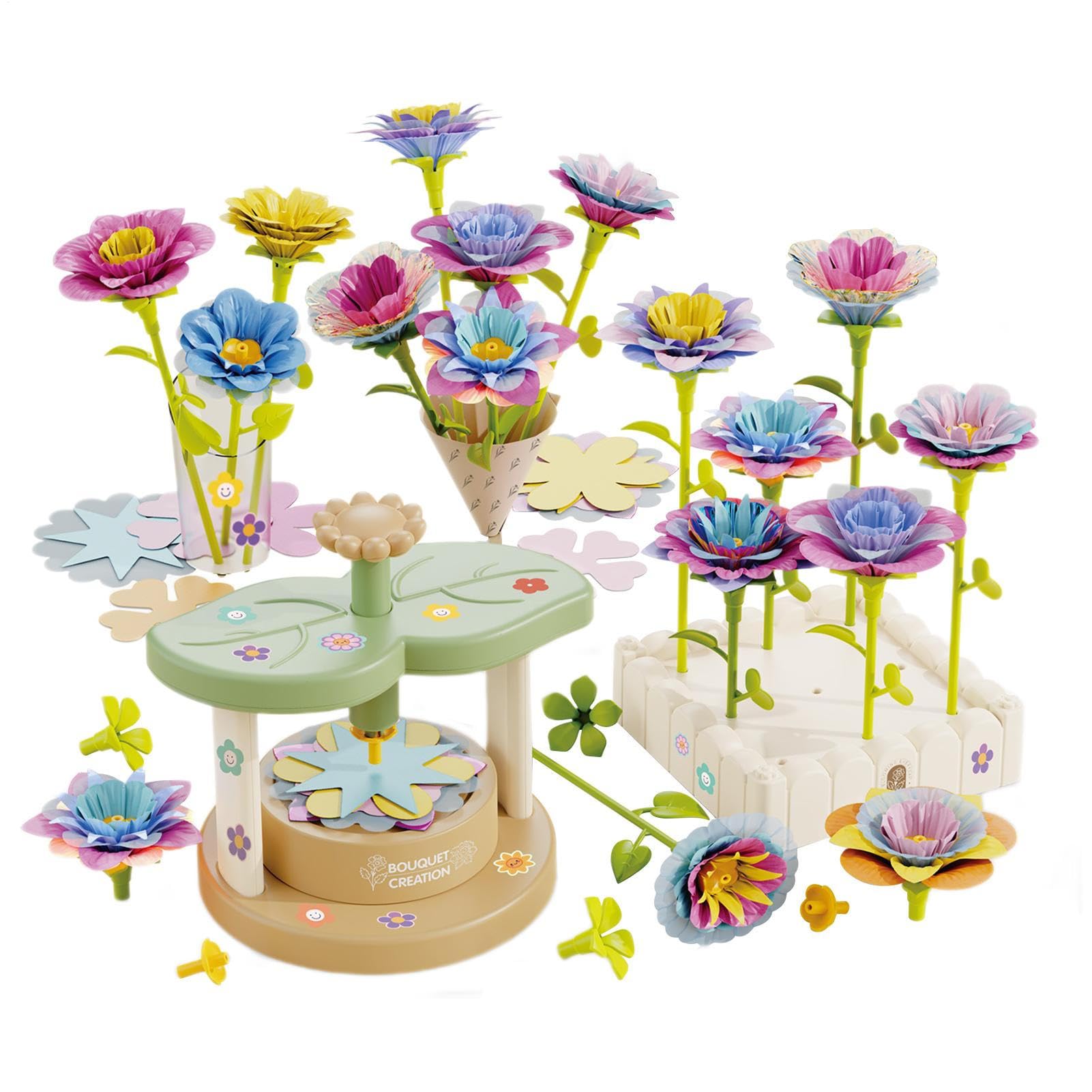 Kit de fleurs à fabriquer Création Florale Éducative Réutilisable Enfant