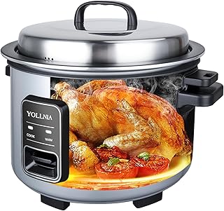 15L Commercial Rice Cooker 84 cup(Cooked) Extra Large Rice Cooker | 24-hour Keep Warm| One Touch Operation,Food Warmer with nonstick pot |1350W Fast Cooking Electric Rice Cooker for Restaurant