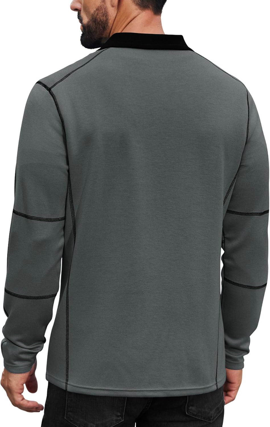 COOFANDY Men's Athletic Quarter Zip Up Pullover Long Sleeve Running Shirt 1/4 Zip Fall Active Sport Workout Golf Sweatshirt