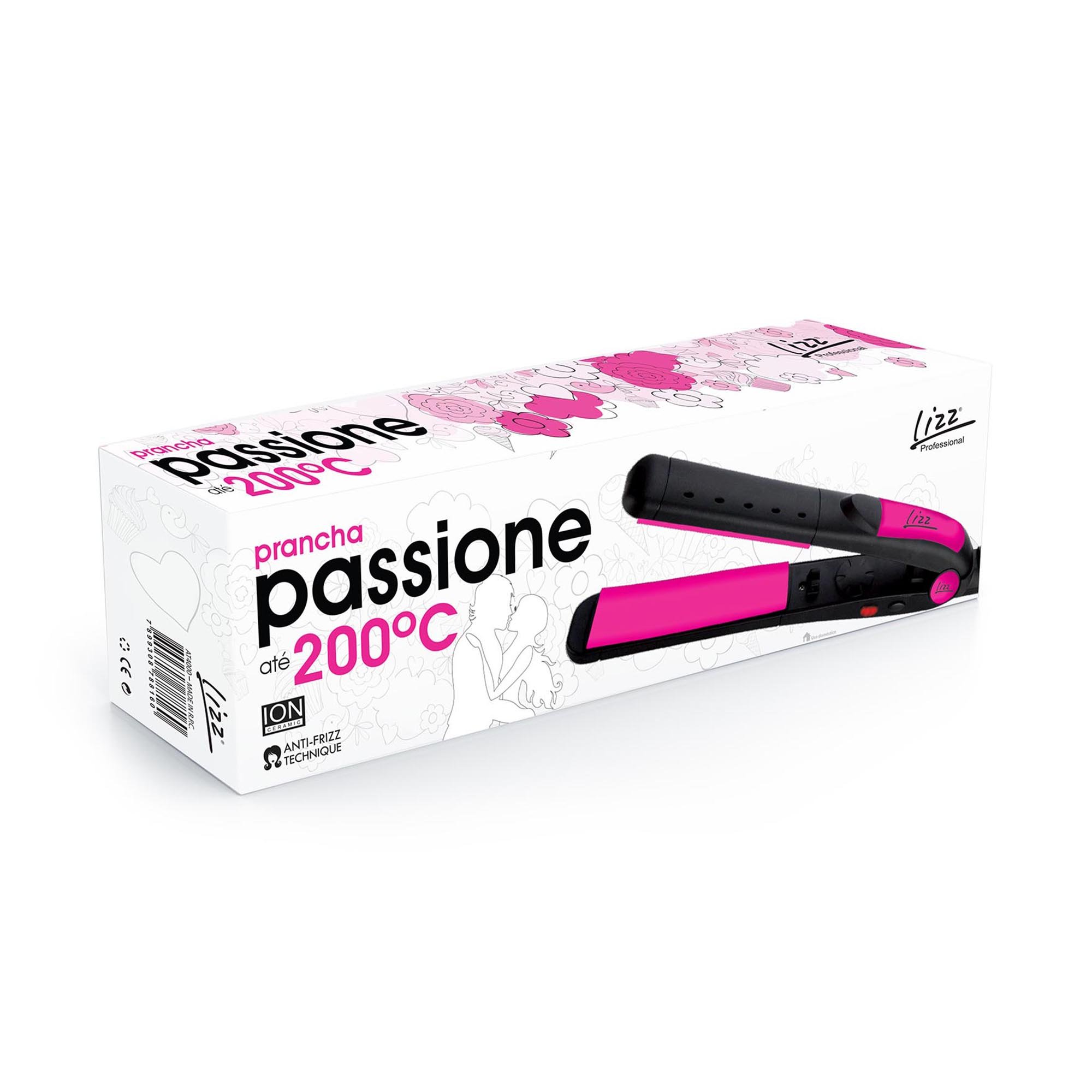Prancha Passione Rosa, Lizz Professional, Bivolt | Amazon.com.br