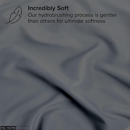 Miniatura 119 de Juego de sábanas de bolsillo extra profundas (4 piezas) 100% algodón egipcio de 400 hilos, bolsillo profundo de 22 pulgadas, sábana bajera ajustable