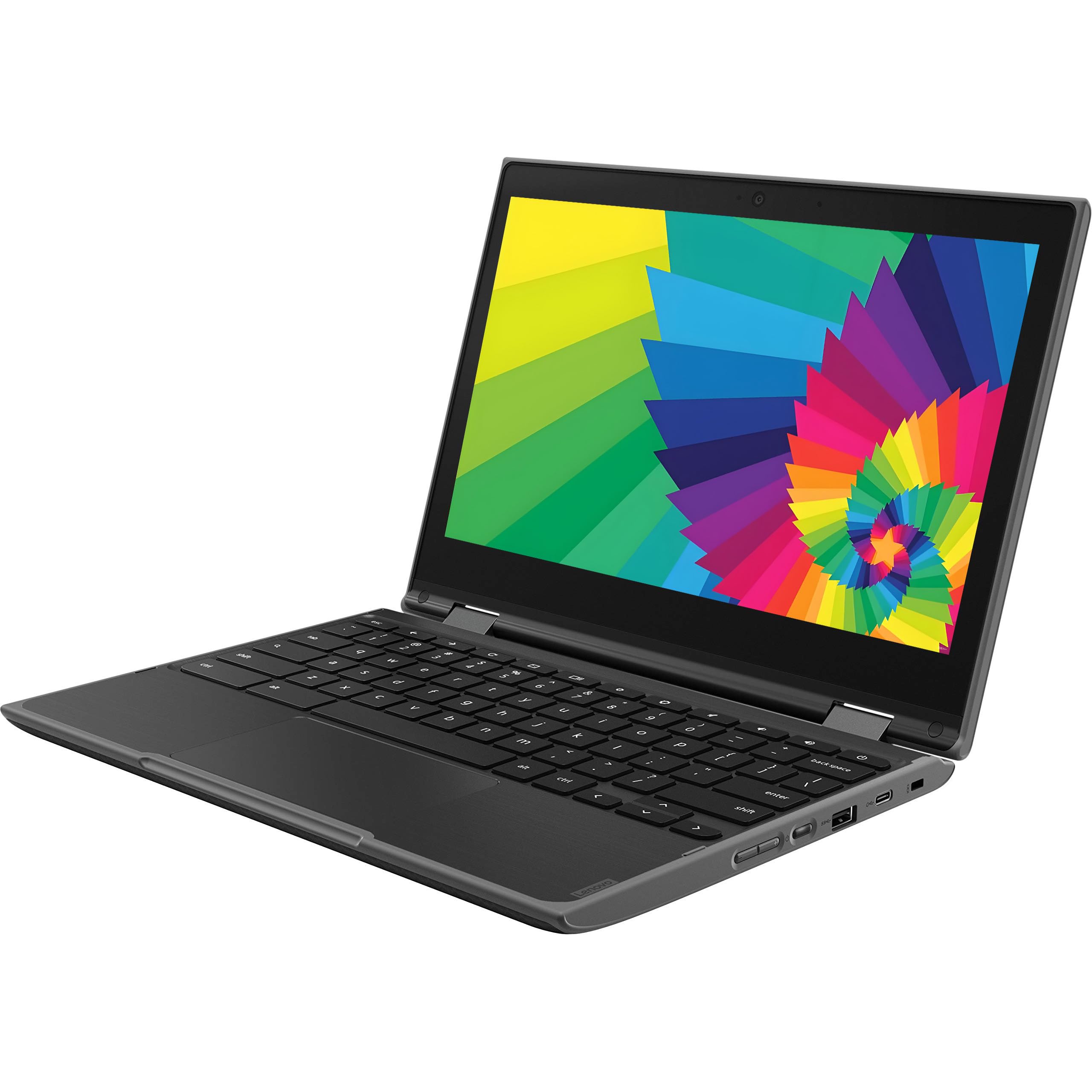 Lenovo Chromebook 300e Ordinateur Portable Tactile 2 en 1 11,6" (1366 x 768), Clavier Japonais,Chrome OS (reconditionné) (Pouces, 11.6, Noir, Intel Celeron N4020, 128, Go, Chrome OS, Go, 4)