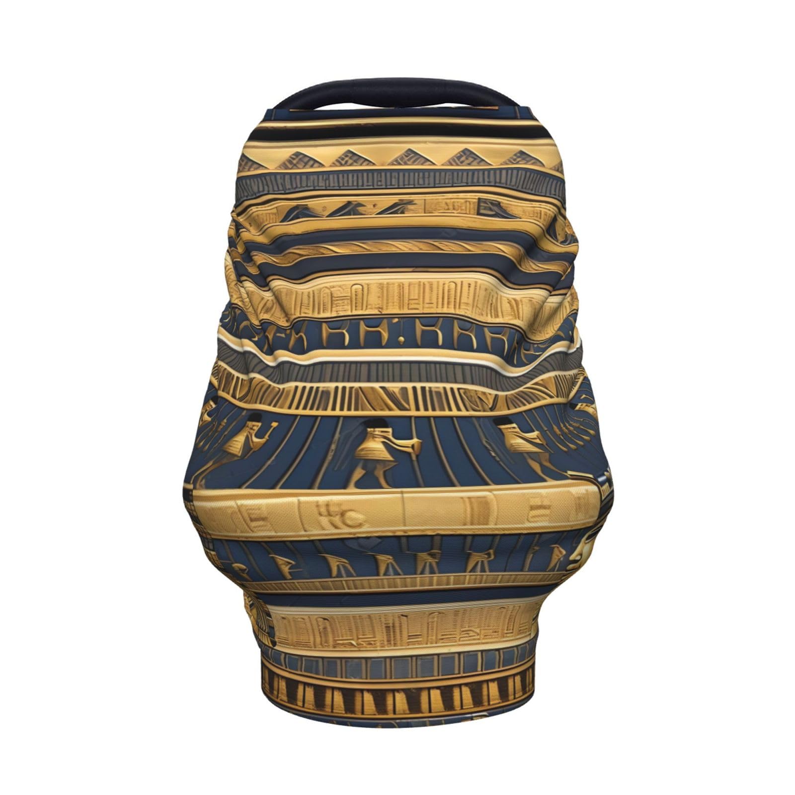 XZDHYZ Egyptian Pharaonic Frescoes Versatile full-print Stroller Chair Cover/Nursing Cover, specially designed for your baby, Black