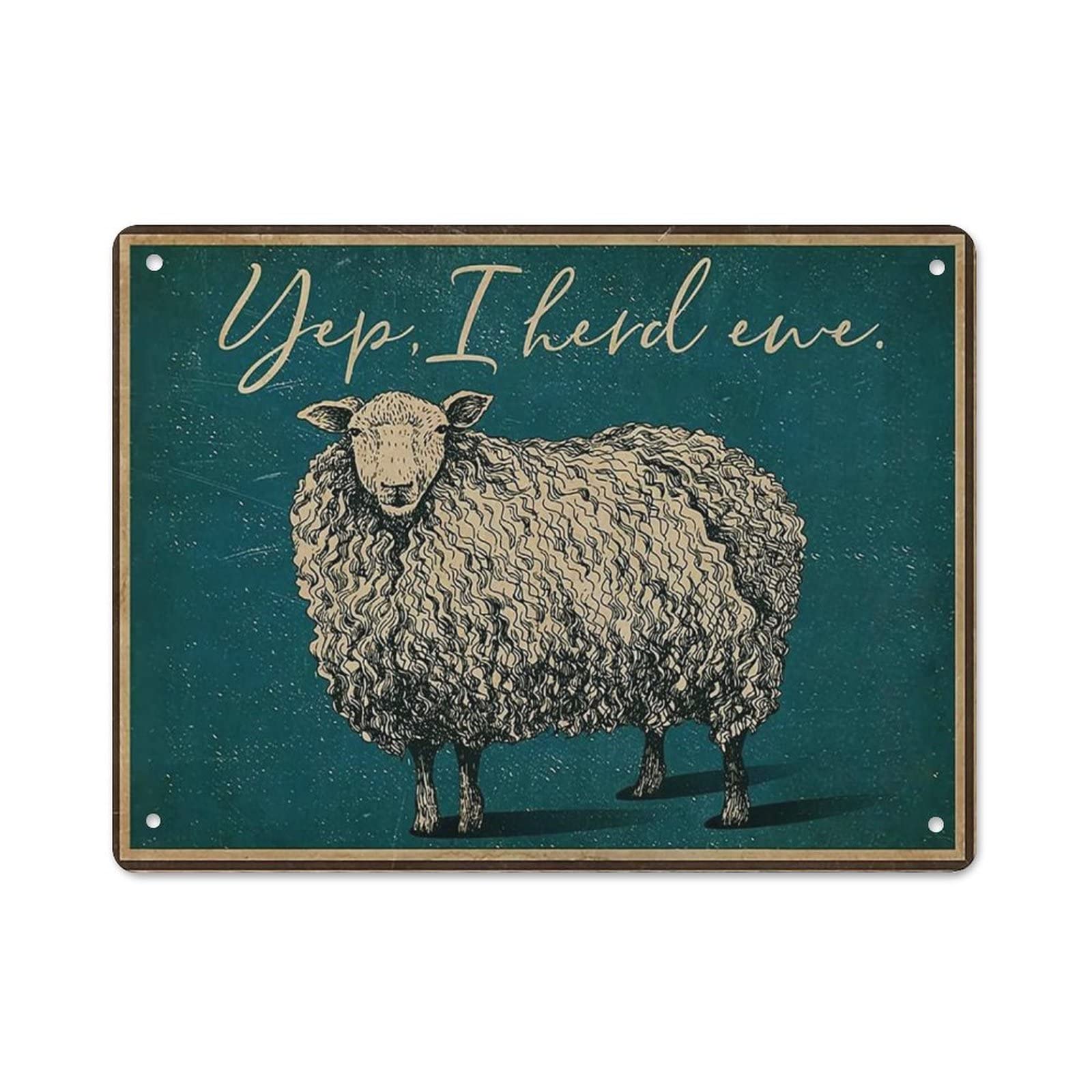 AOOEDM Sheep Wall Metal Tin Sign for Home Bar Pub Kitchen Wall Art Deocr Man Cave Vintage Metal Sign Poster Plaque Signs Quotes Sign