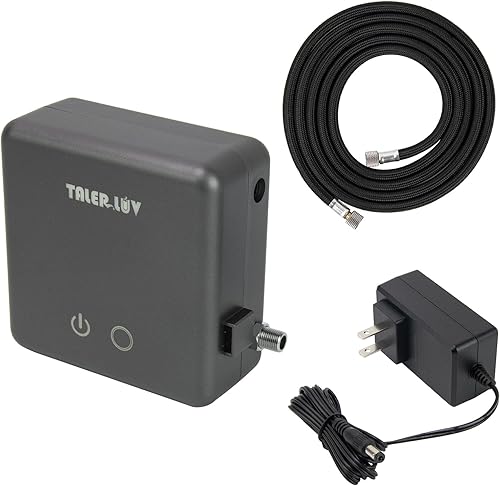 Kit de compresor de aerógrafo ajustable, 3 ajustes PSI de hasta 30 PSI, aerógrafo de doble acción con múltiples boquillas y accesorios para pintura,