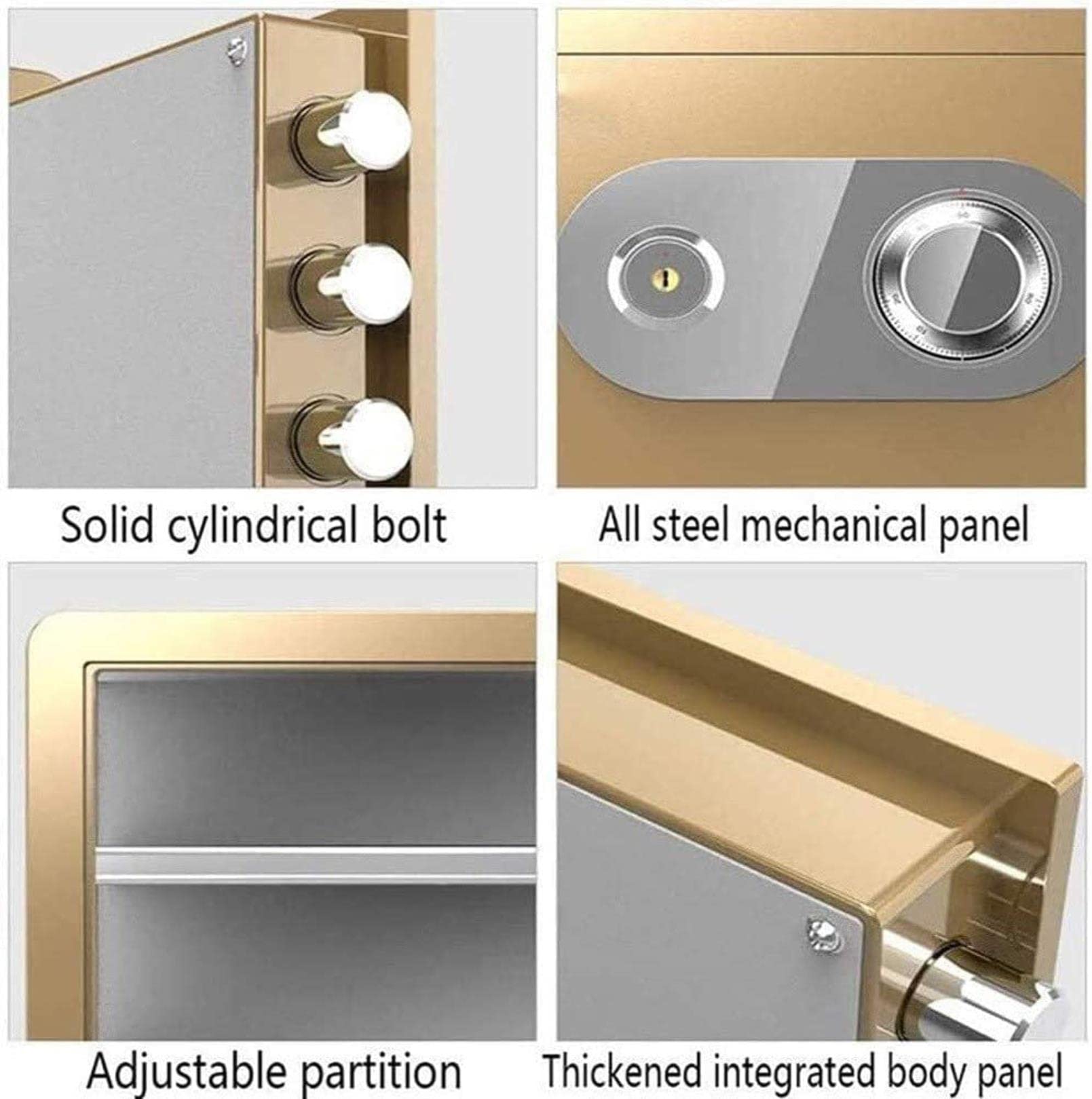 RLKHXBS Safe Safe es for Home Safe with Key Money Adults Storage Personal Alarm Into Wardrobe Password Anti-Theft Mechanical with Lock Office File Interesting Life