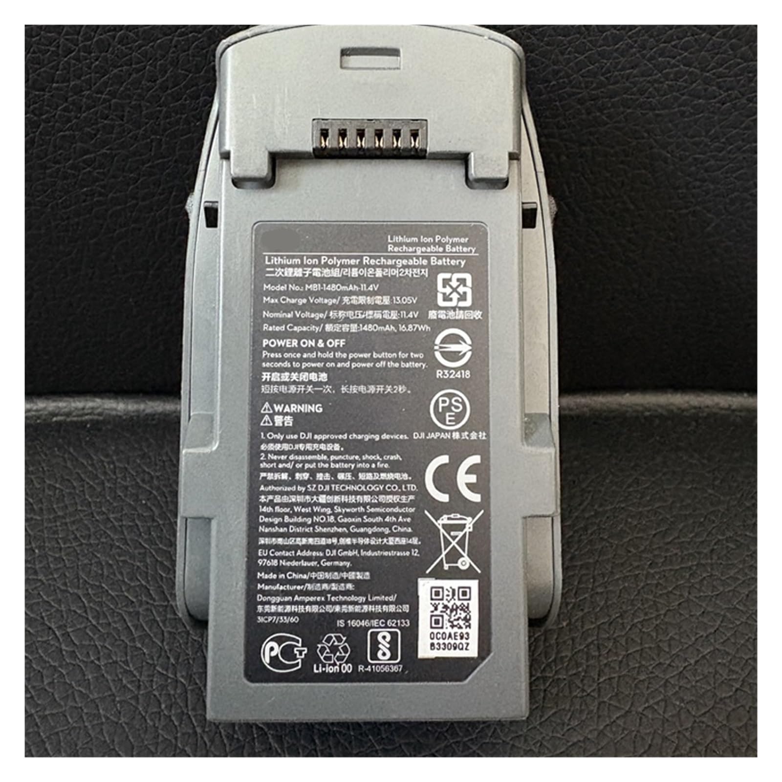 Oryginalny akumulator, kompatybilny z akumulatorem do drona DJI Spark o pojemności 1480 mAh i napięciu 11,4 V do UAV(Non ActivatedX1)