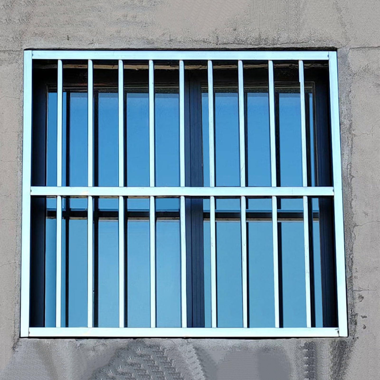 Rejas para Ventanas Exteriores Acero Inoxidable Rejilla para Ventana Personalizable Fácil de Instalar Barras Antirrobo Ventana para Sótano, Balcón, Cobertizo