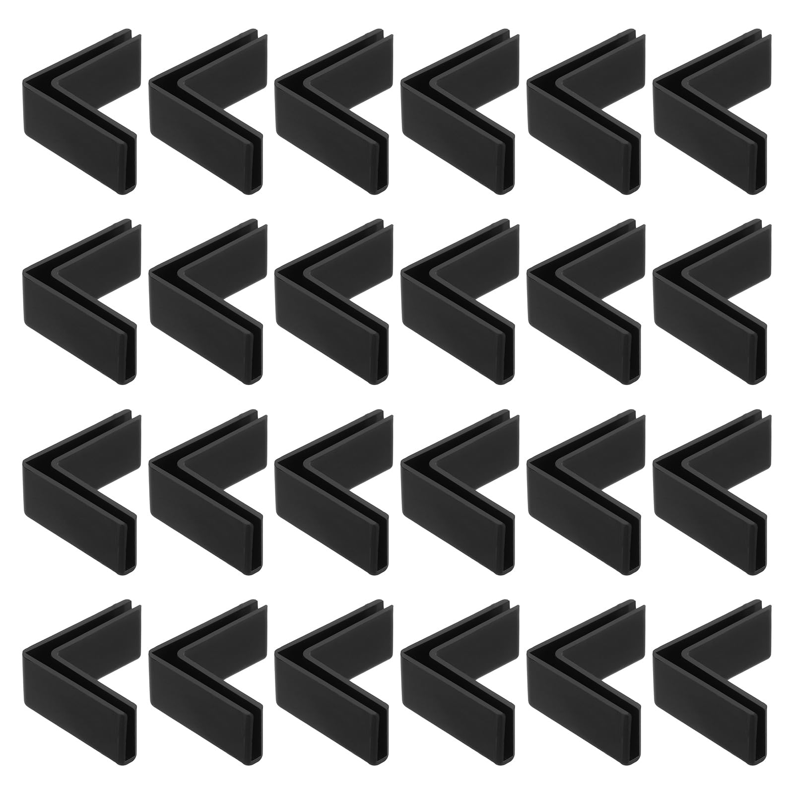 Pinces de verre en forme de L 3mm support fixation sans bord aquarium plastique 24x