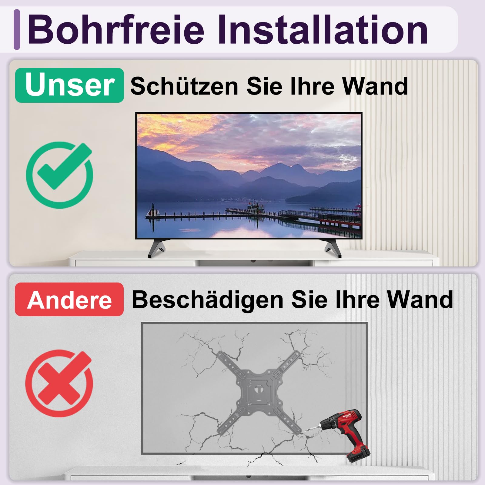 TV Standfüße für LG TV Beine, für 49 50 55 Zoll LG TV 55UJ630V 55UK6500 55UJ6540 55UM7300 55UN6900 55LJ5500UA 49UJ6300 49UK6300 49UM7300 49UN6900 50UK6300 50UK6500 50UM7300 50UN6900 mit Schrauben