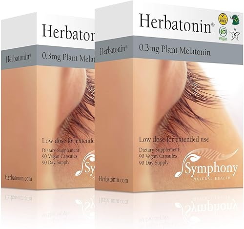 Miniatura 5 de Herbatonin 0.3 mg  La primera fito-melatonina (melatonina natural vegetal)  90 cápsulas veganas (suministro para 90 días) dosis baja, ayuda natural