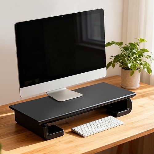 Miniatura 4 de Gugxiom Soporte para monitor de computadora para escritorio con concentrador USB, elevador de computadora con expansión USB 2.0, para monitores,