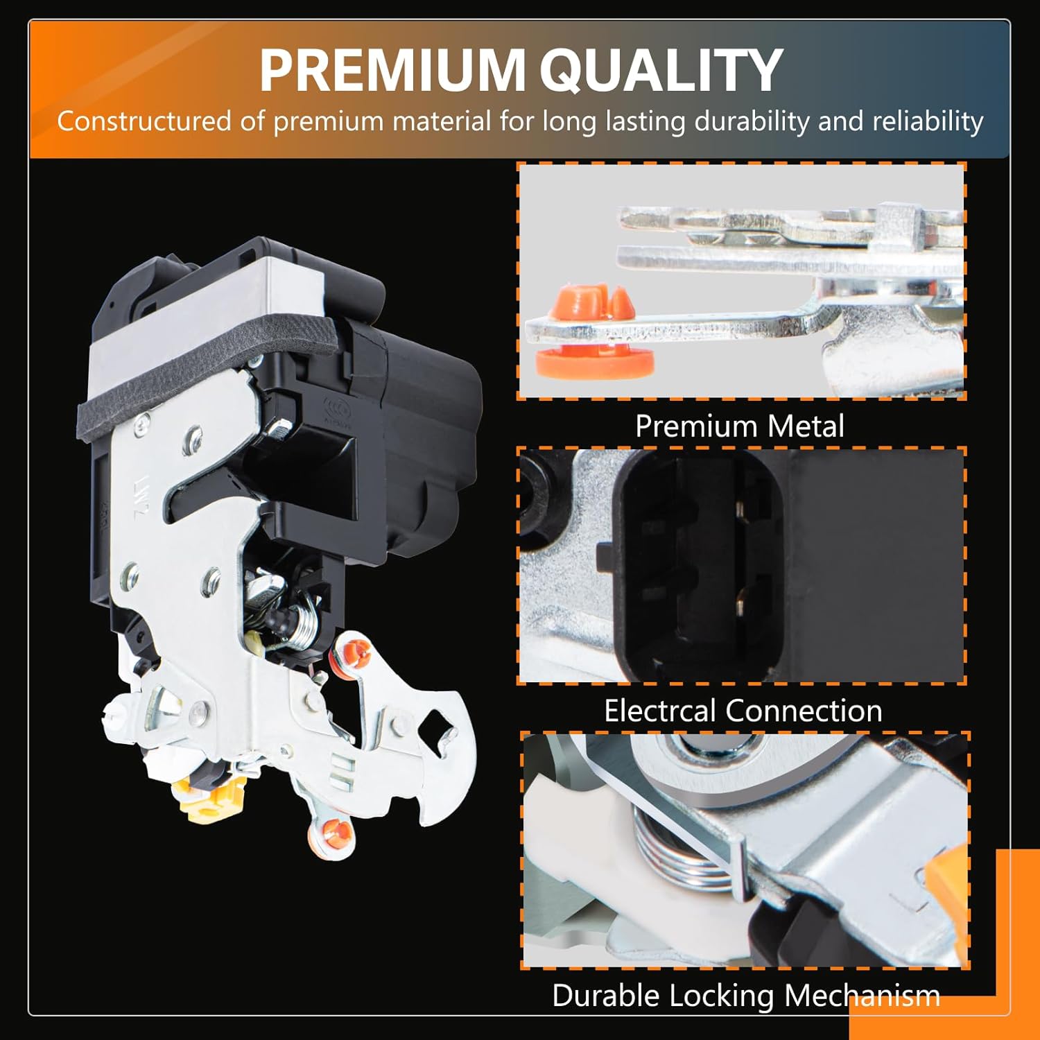 Front Driver Side Door Lock Latch Actuator - Compatible with Chevy Silverado,Tahoe,Avalanche, Suburban 2002 Cadillac Escalade,GMC Yukon,Sierra,Replaces#931-318, 15110643, 15053681