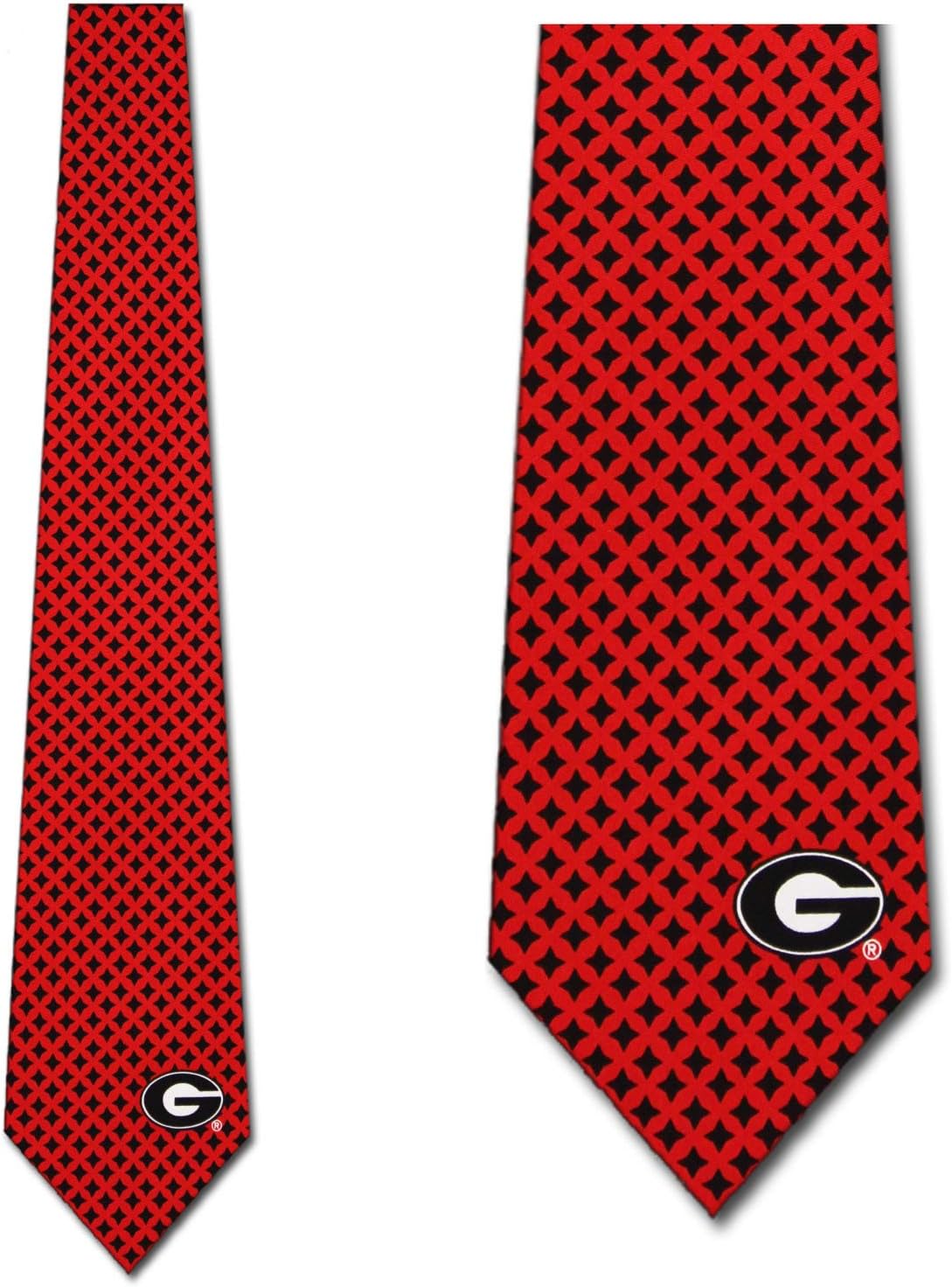 Eagles Wings Georgia Ties Bulldogs Mens Neckties (Diamante Silk)