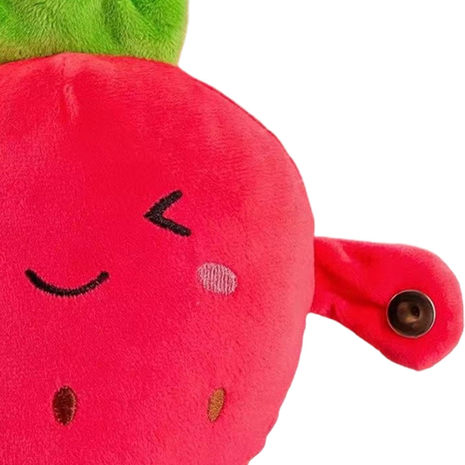 Generico Interaktywna zabawka muzyczna | Interaktywna sensoryczna edukacyjna lalka do przytulania | Muzyczna lalka z motywem owocowym | Dla dzieci dorosłych dziewcząt chłopców dom salon sypialnia