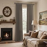 Vista 364 de Orange Linen Curtains 72 Inch Length for Living Room 2 Panels Set Back Tab Loop Pocket Semi Sheer Copper Brown Burnt Orange Curtains for Bedroom