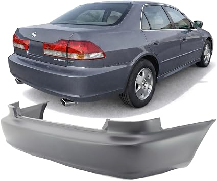 FitParts Compatible With Honda Accord 1998-2002 Rear Bumper Cover DX EX-R EX LX SE. New, Primed and Ready for Paint. HO1100184 04715S84A91ZZ