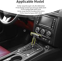 Vista 5 de Pomo de palanca de cambios de metal con mango en T para Jeep Wrangler 2008-2014, Liberty/Durango 2011-2014, Grand Cherokee 2011-2013, Dodge Ram