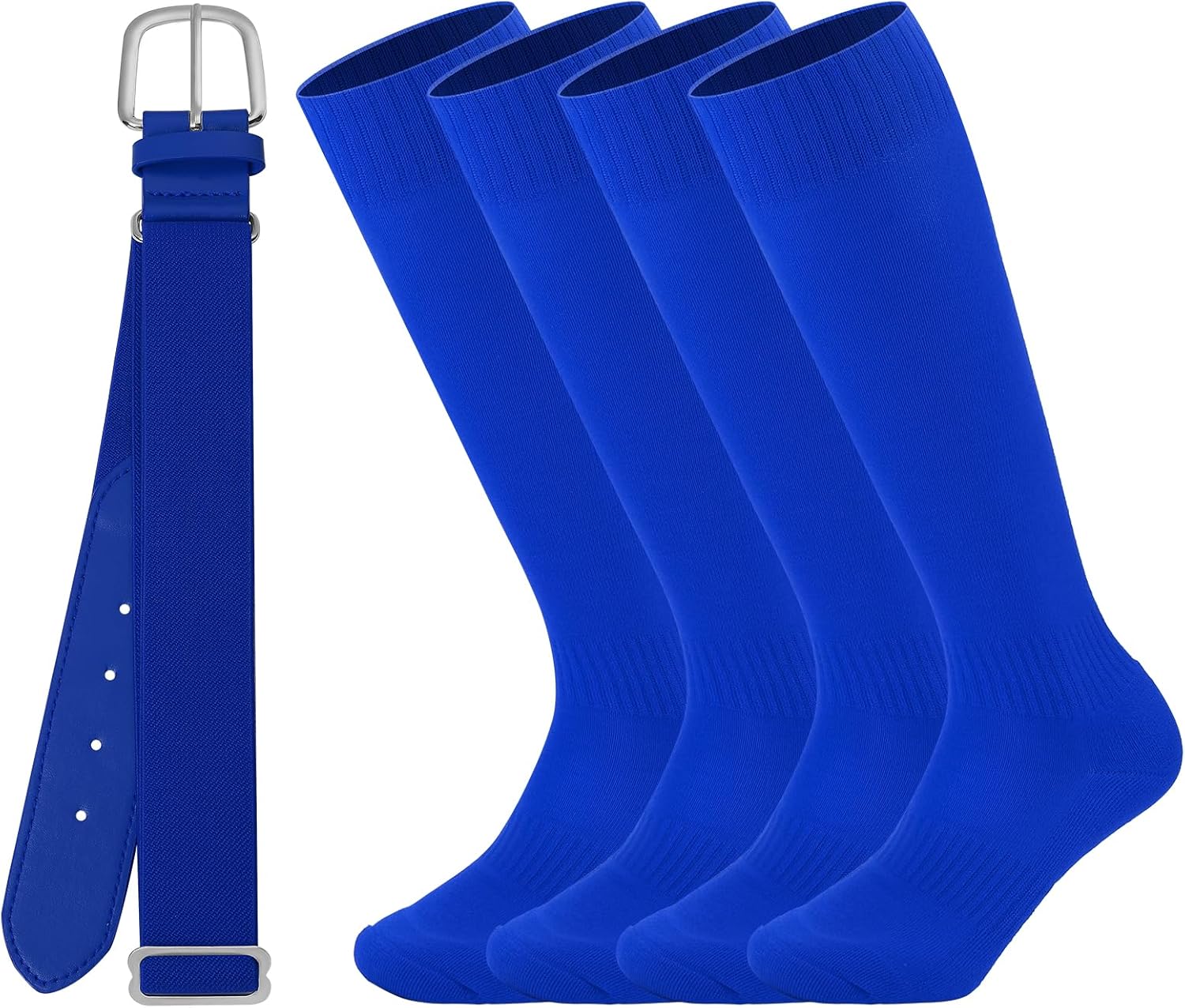 Ultrafun Kids Youth Baseball/Softball Socks and Belt Combo Set for Boys Girls