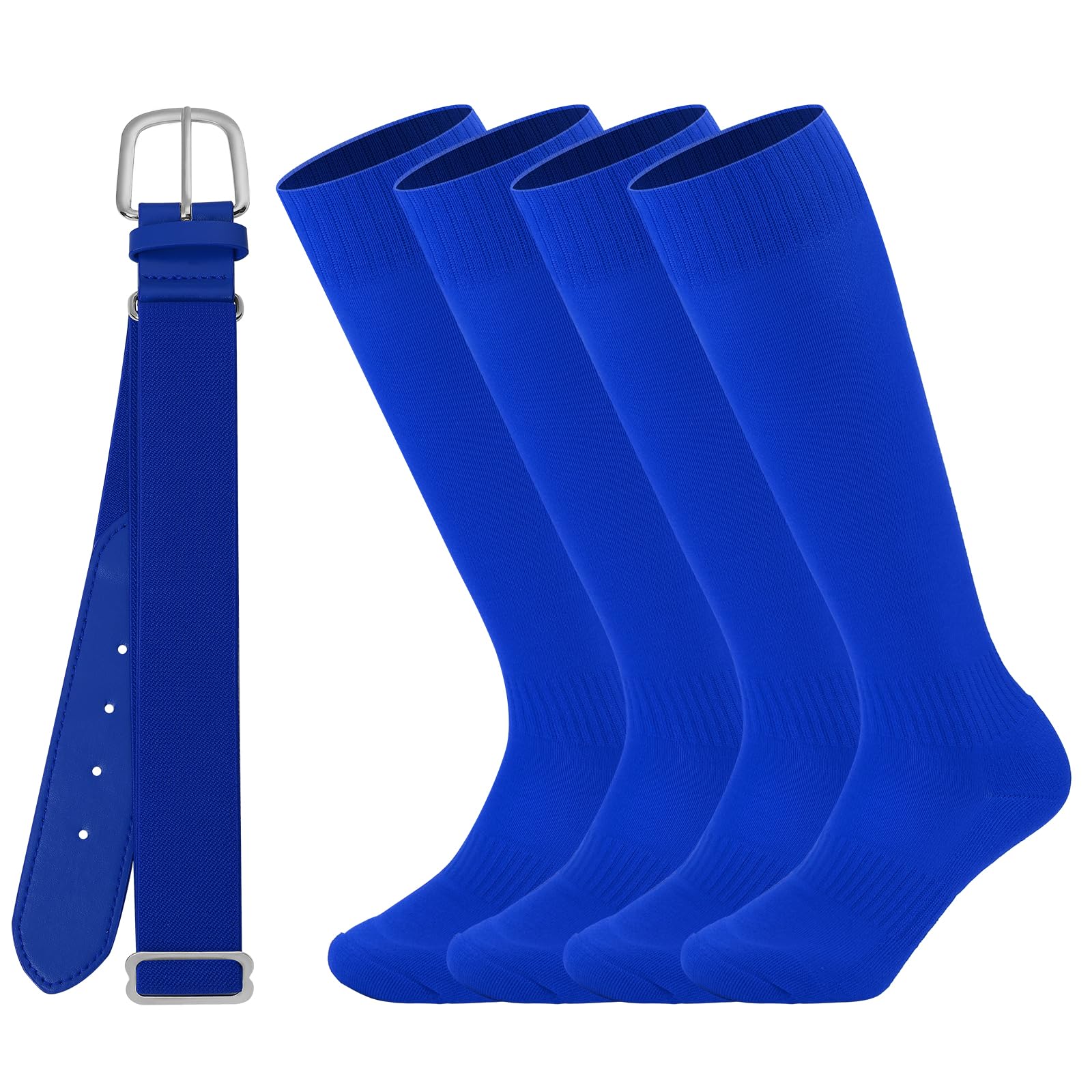 Ultrafun Kids Youth Baseball/Softball Socks and Belt Combo Set