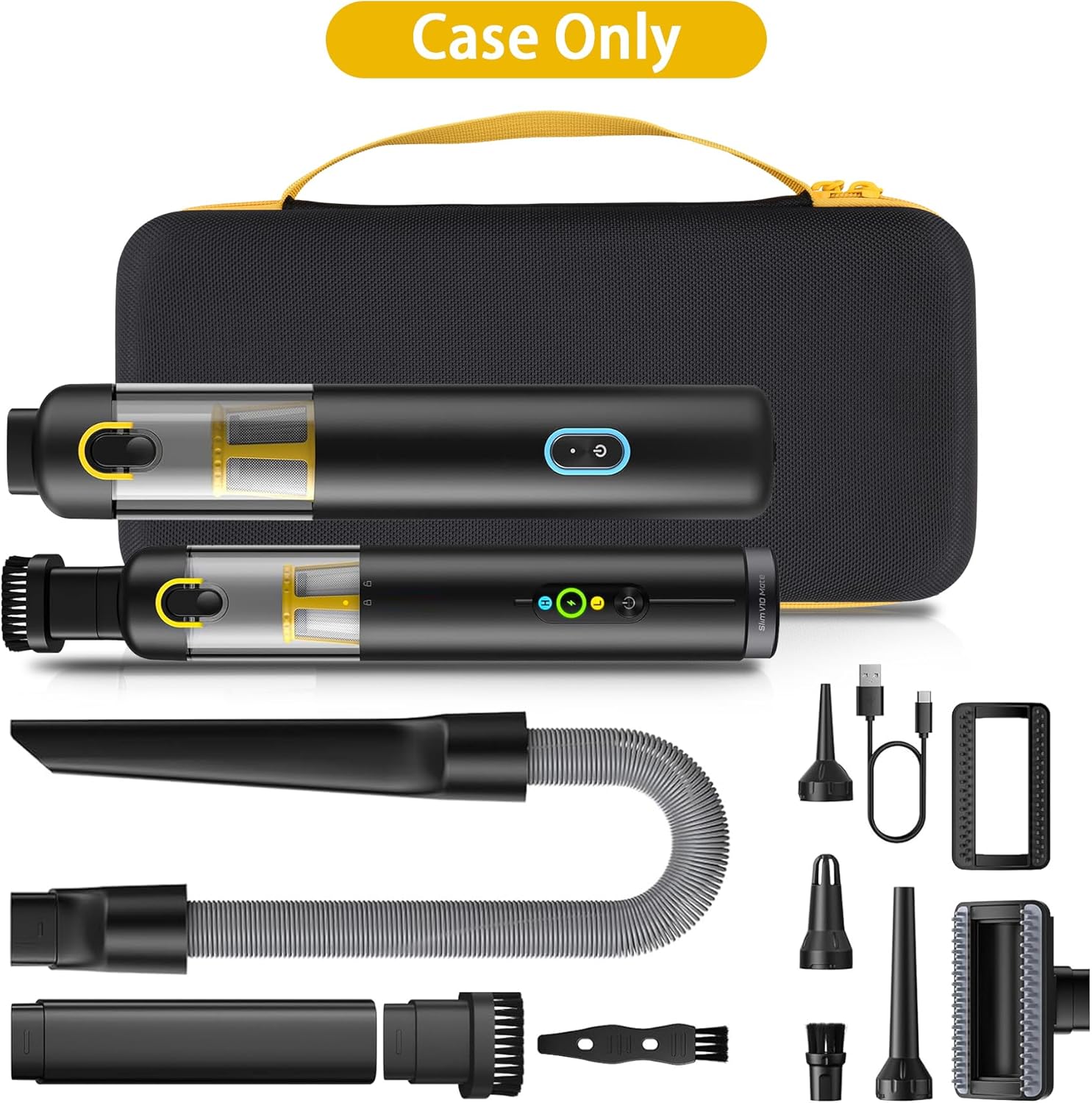 Aenllosi for Fanttik V8 Apex/Slim V8 Mate/V10 Apex/Slim V10 Mate Car Vacuum Hard Case, Fanttik Cordless V8/V10 Car Vacuum Organizer (Case Only) - Image 8