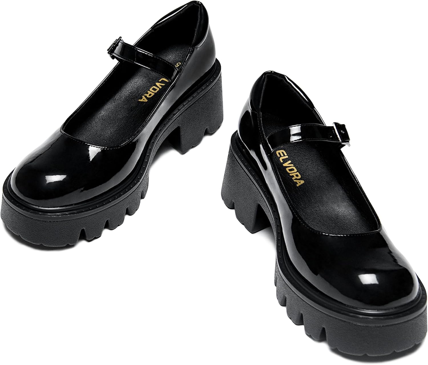 Women's Mary Jane Shoes - Adjustable Ankle Strap