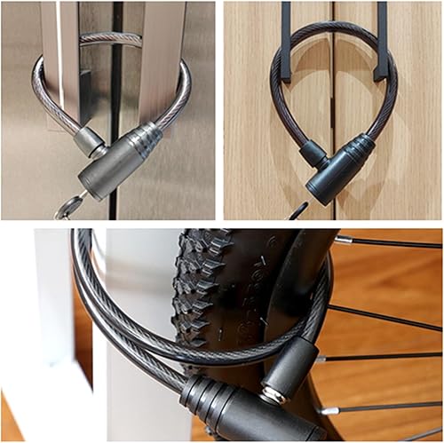 Miniatura 7 de GDXIEDING Cerradura para nevera, cerradura de refrigerador para puerta francesa, cerraduras de gabinete con llaves, cerraduras multifuncionales para