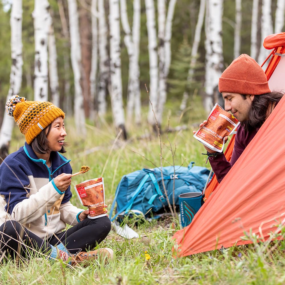 GOOD TO-GO Breakfast Hash (6-Pack of Single Servings) | Camping & Backpacking Food | Just Add Water Backpacking Meals | Good To-Go Dehydrated Meals Taste Better Than Freeze Dried Food