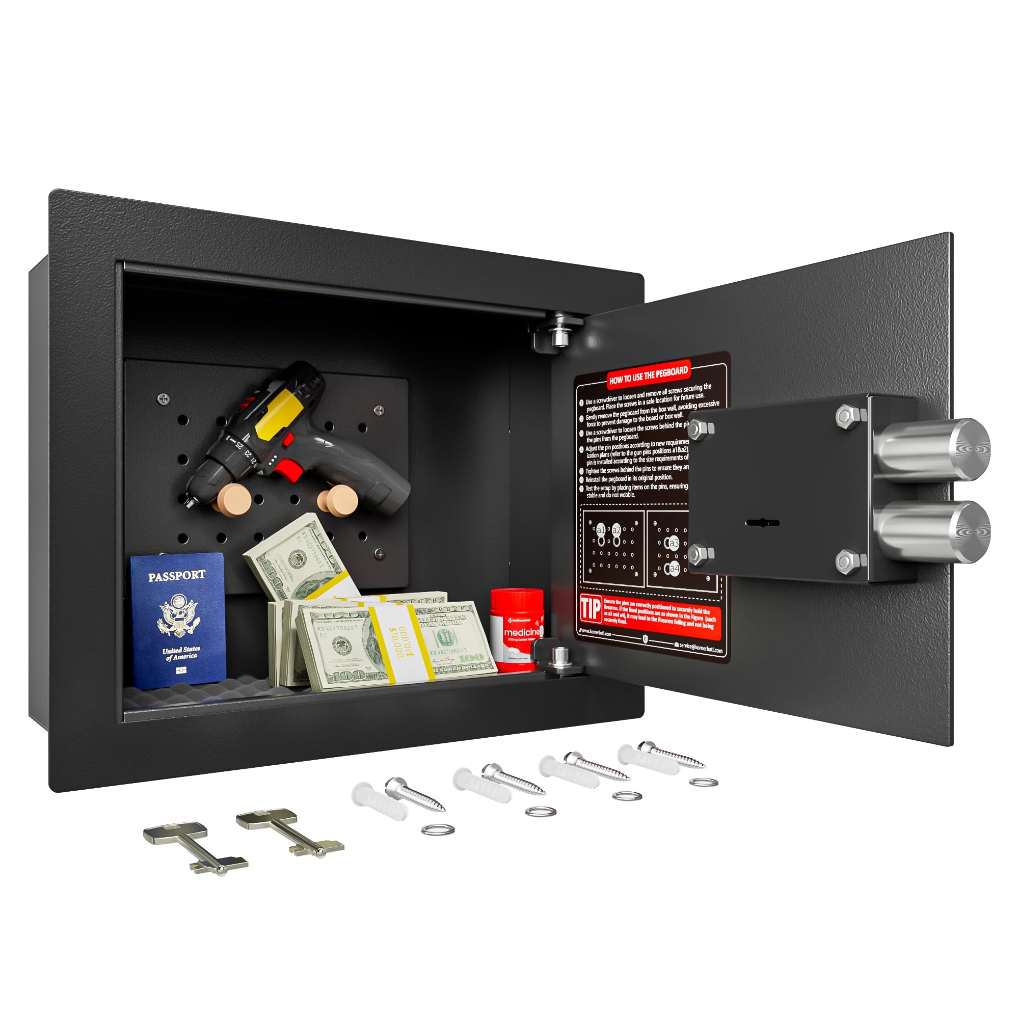 KornerBatl Small Wall Safe