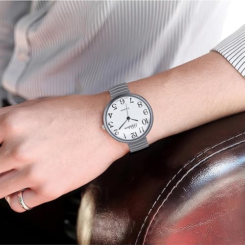 Miniatura 6 de Blekon Collections Nuevo Reloj de Moda con Correa Elástica de Tamaño Super Grande, Movimiento Japonés PC21J