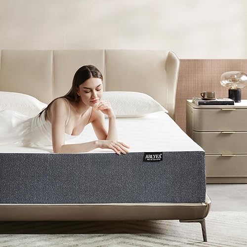 Ablyea Colchón Queen de espuma viscoelástica de gel de 12 pulgadas en una caja, certificado CertiPUR-US, alivio de presión, colchón de cama mediano disponible en Yaxa Colombia
