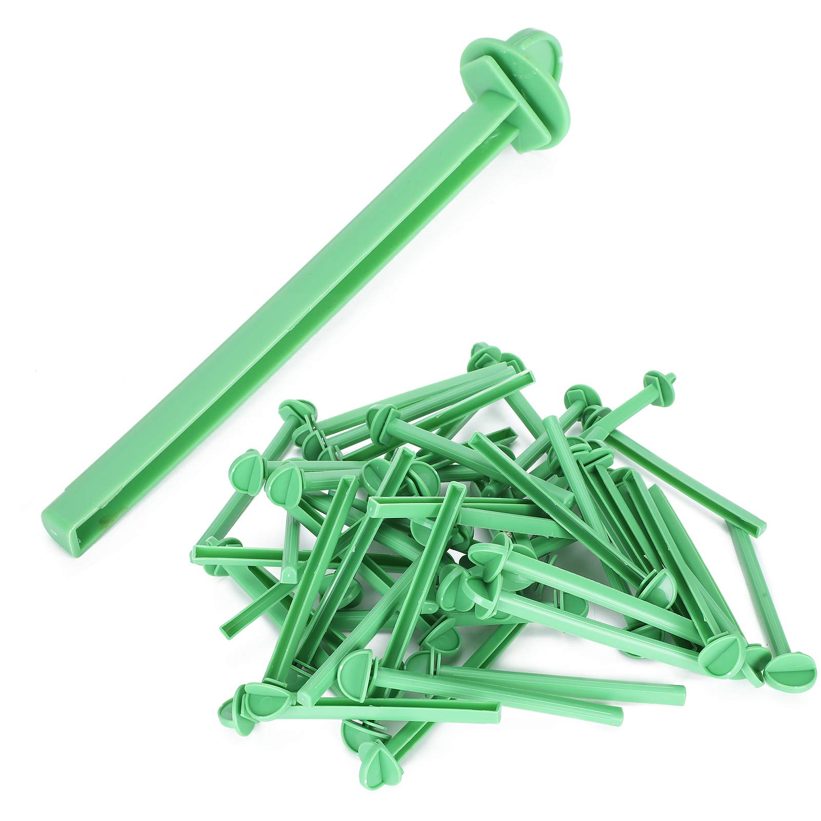 Bastone da Appoggio per Gabbie Uccelli, 50 Pezzi, Accessorio per Posatoi Pappagalli Parrocchetti, Materiale Plastica, Superficie Antiscivolo, Facile Installazione, Per Vo