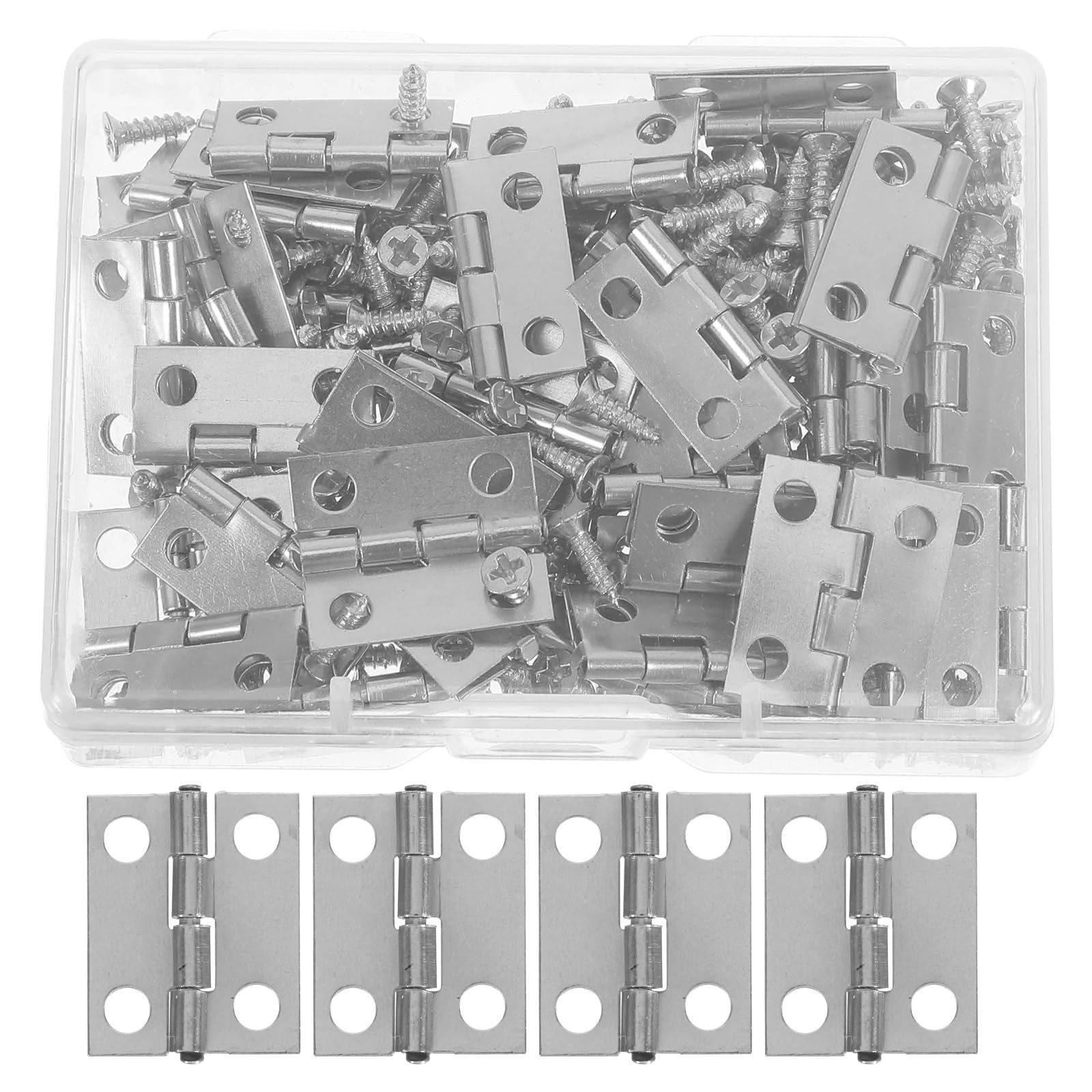 Cerniere Metalliche Mini con Viti per Scatola Gioielli DIY Kit Legno