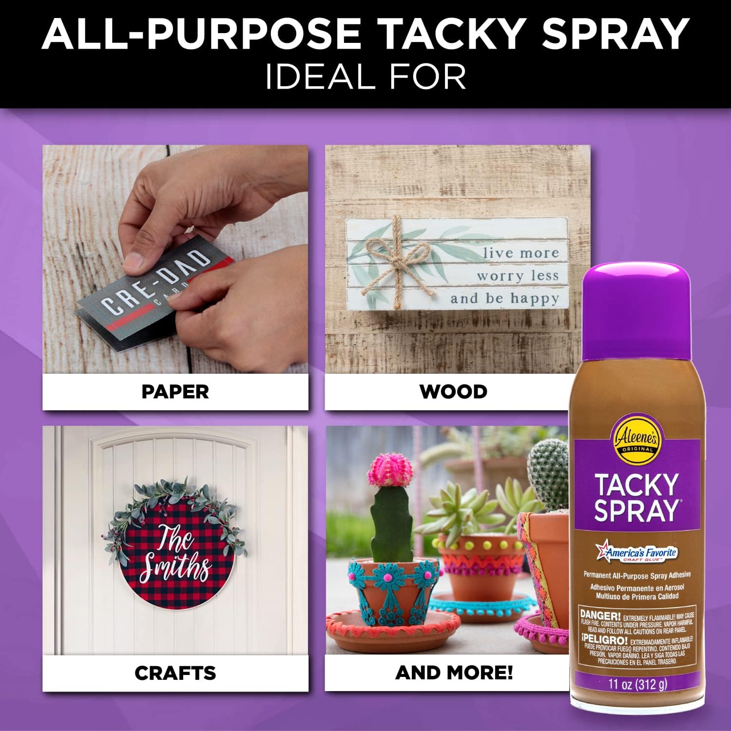 Aleenes All Purpose Tacky Adhesive Spray, 11-Ounce