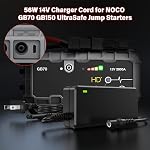 Charger for NOCO GB70 GB150 GB250+ GB251+ GB500 XGC4 56W Car Jump Starter | HIENADTOR UL Listed 14V Power Cord Adapter for NOCO GB500+ XGC4 56-Watt UltraSafe Lithium Car Jump Starter Box