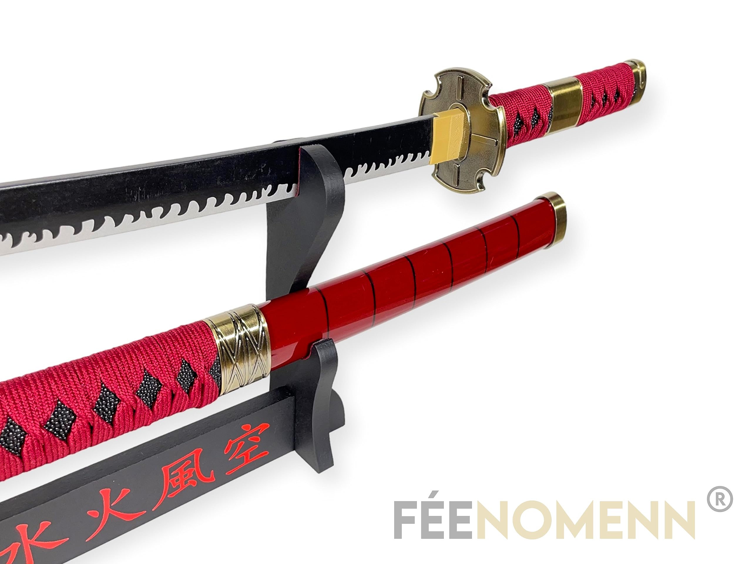 Katana One Piece Zoro KITETSU - Epée Lame Bois - Support Japonais Inclus
