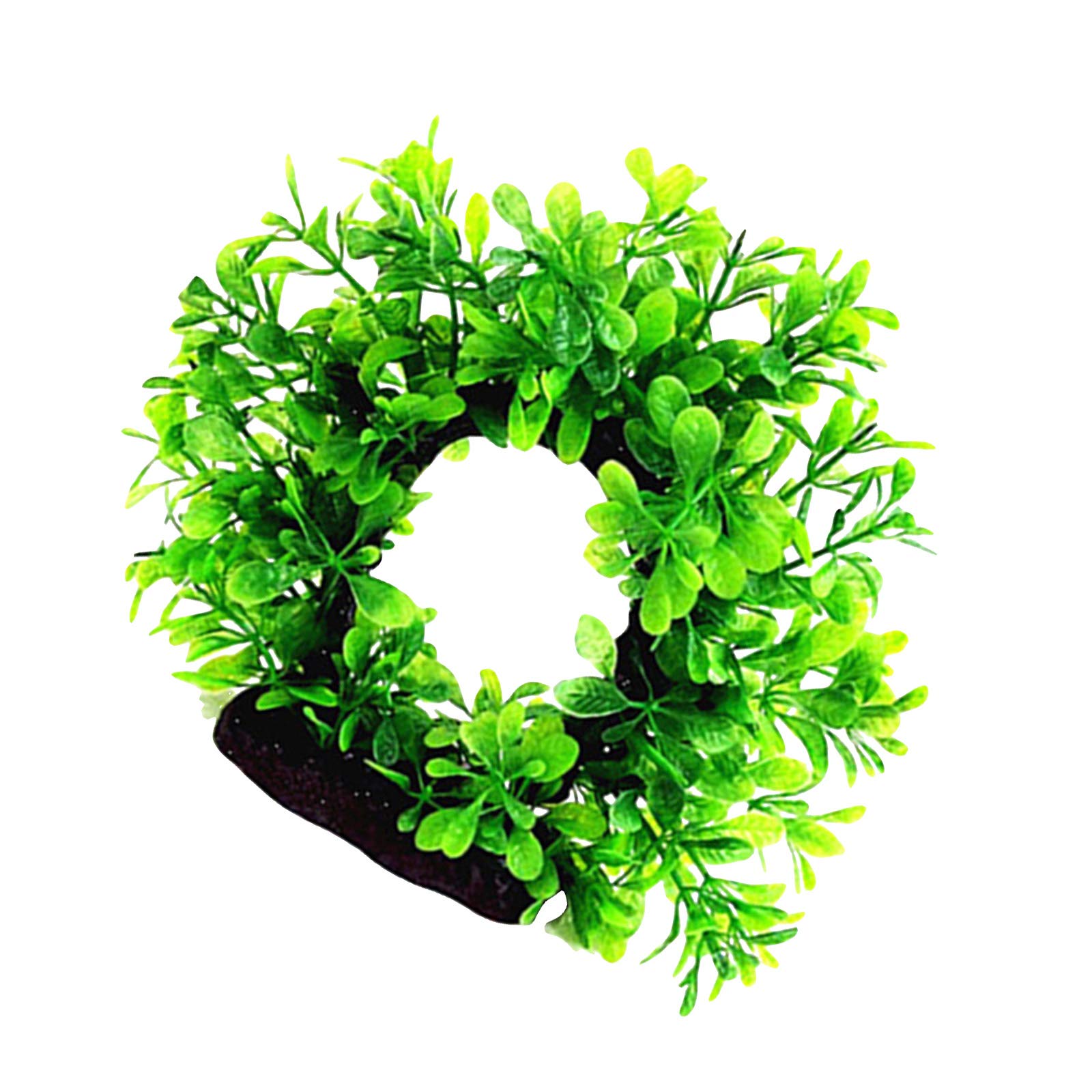 Artificial Aquatic Plants Arch Shape Aquarium Water Plant Decoration Ornament Fish Tank Simulation Plant Landscape Decor for Fish Shrimp Crab Play Hide BIANCO 30