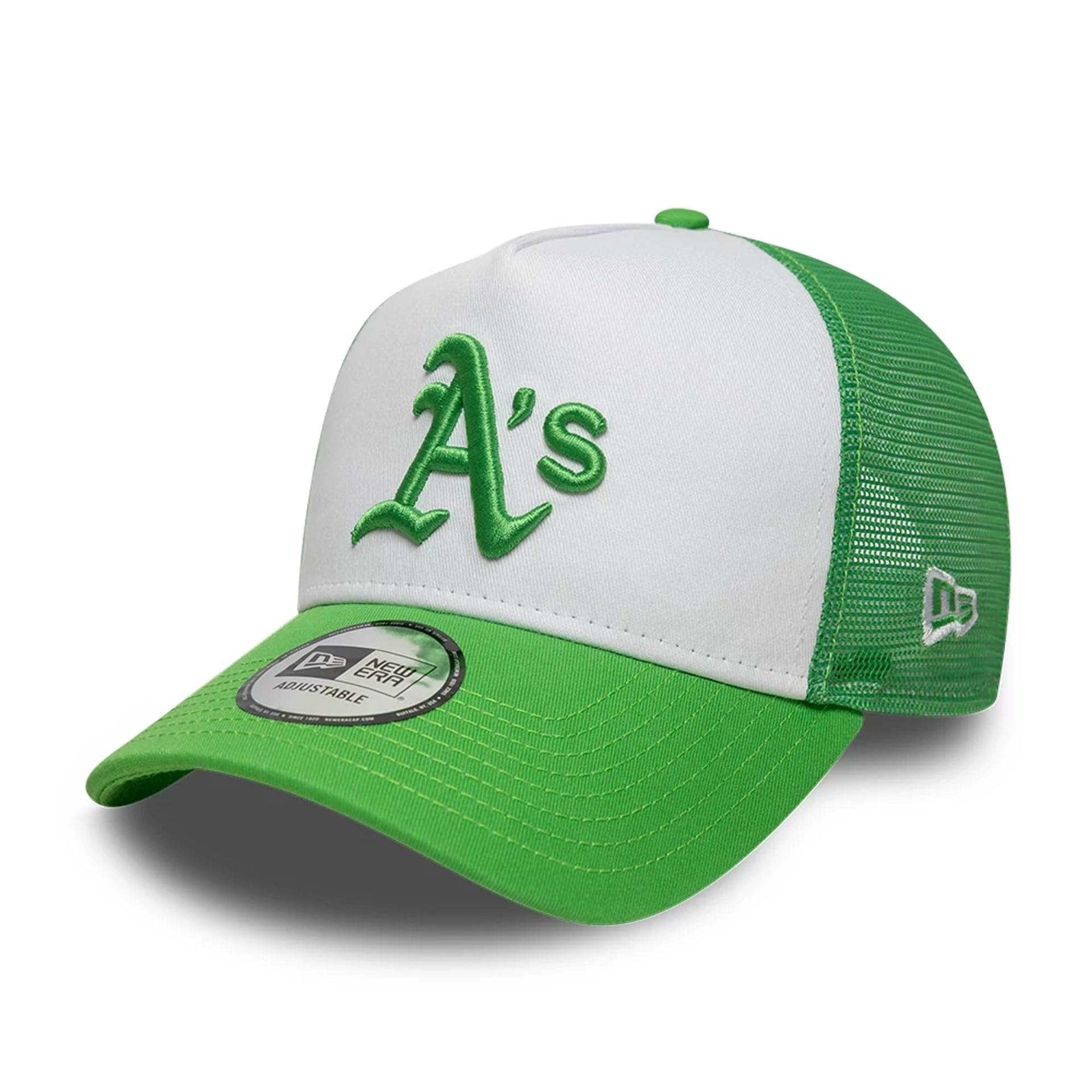 New Era Oakland Athletics League Essential 9Forty A-Frame Trucker Cap Gree โ image 1